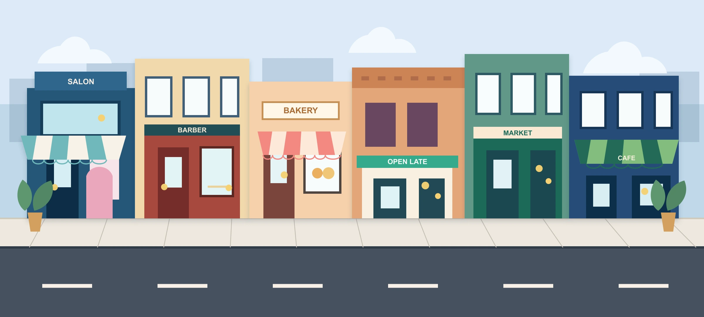 Illustration of local service businesses